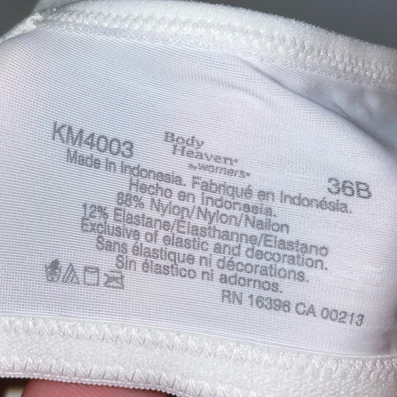 Warner's Body Heaven Bra Wireless Lift V-Neck Plunge Seamless Lightly Padded Bra - Picture 4 of 7